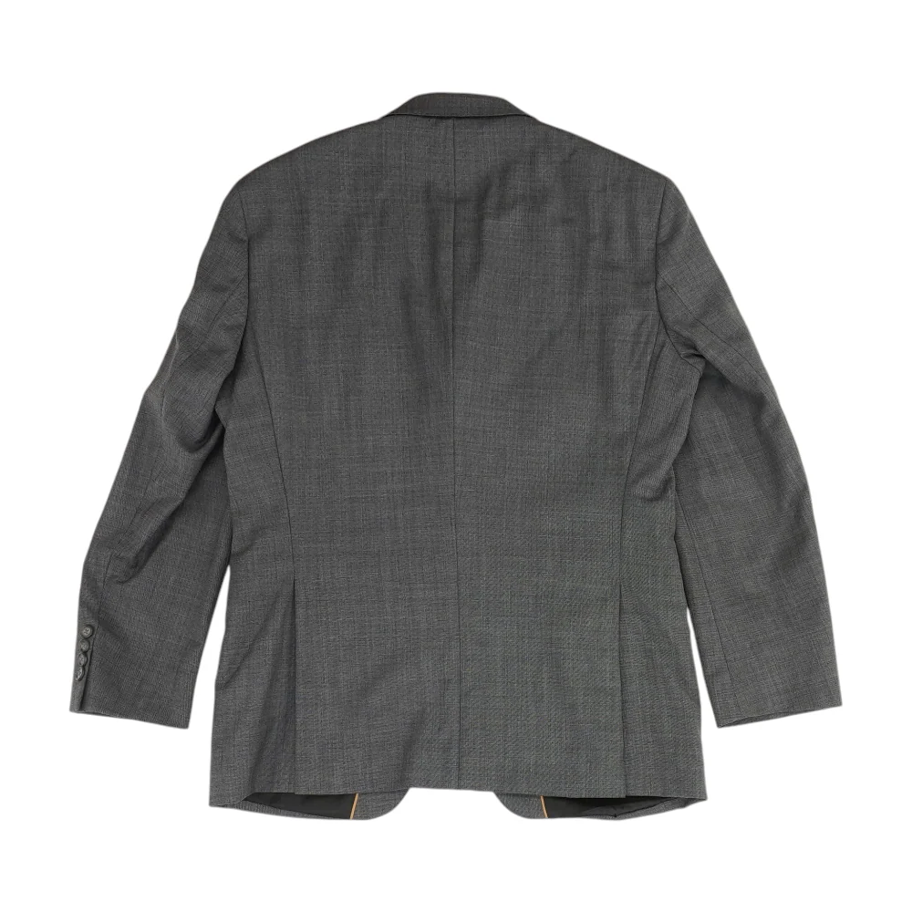 Gray Solid Suit Jacket - Image 2