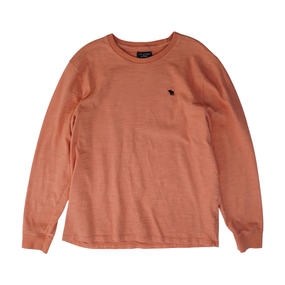 Coral Solid Sweatshirt Pullover