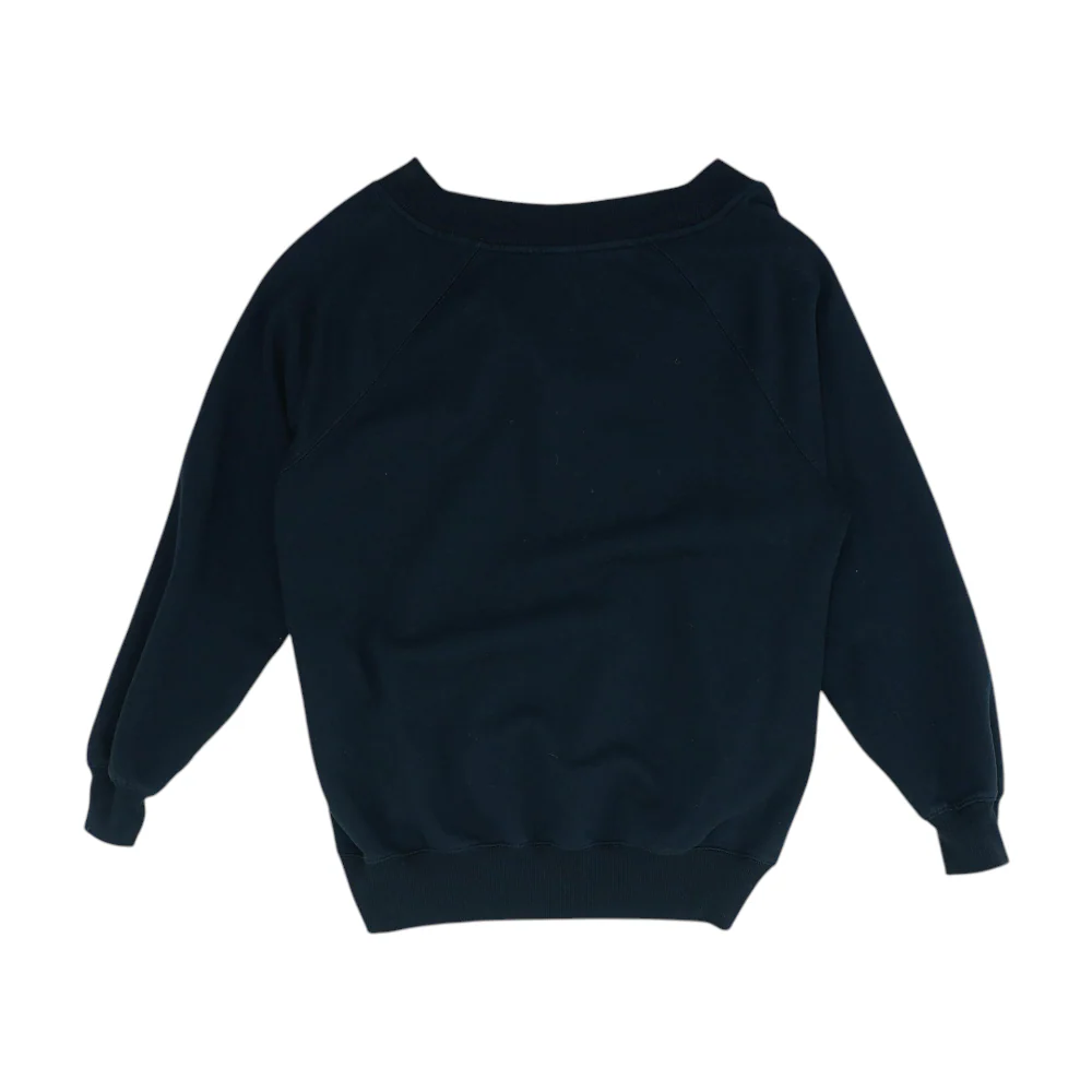 Black Solid Sweatshirt Pullover - Image 2