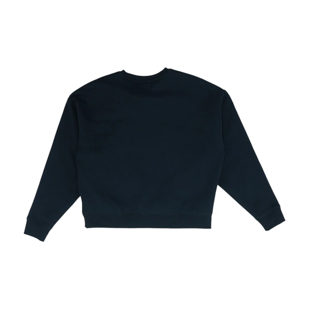 Black Solid Sweatshirt Pullover - Image 2