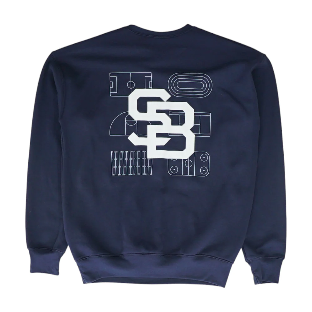 Blue Solid Sweatshirt Pullover - Image 2
