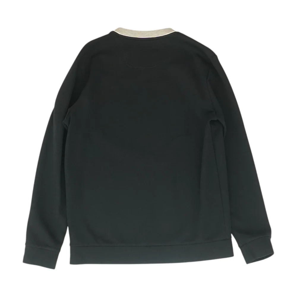 Black Solid Sweatshirt Pullover - Image 2