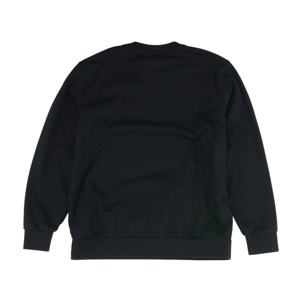 Black Solid Sweatshirt Pullover - Image 2
