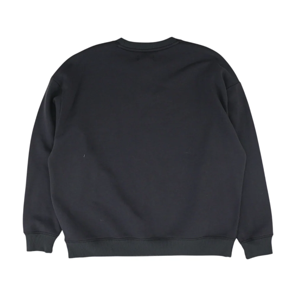 Black Solid Sweatshirt Pullover - Image 2