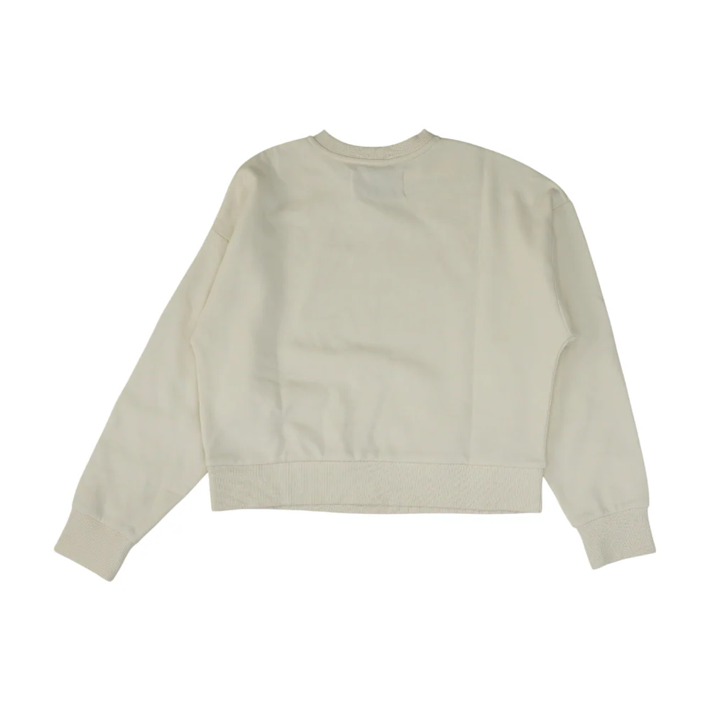 Ivory Solid Sweatshirt Pullover - Image 2
