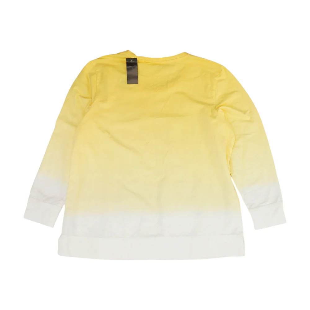 Yellow Ombre Sweatshirt Pullover - Image 2