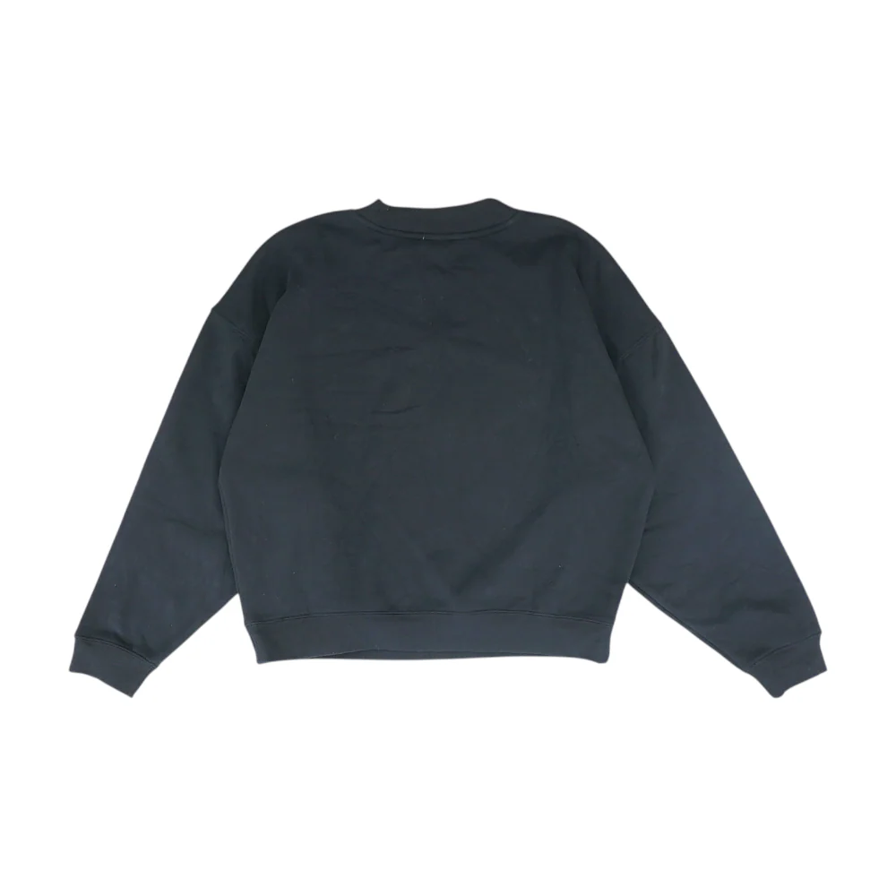 Black Solid Sweatshirt Pullover - Image 2