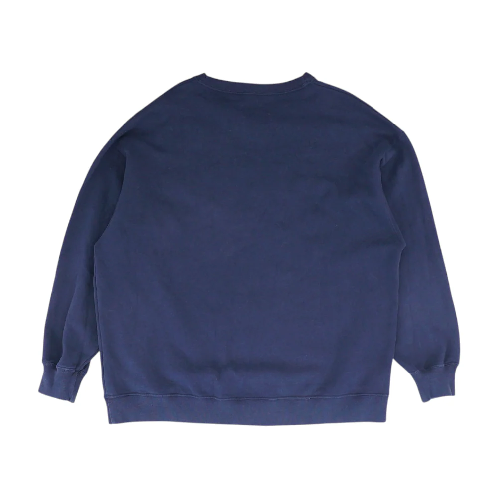 Navy Solid Sweatshirt Pullover - Image 2