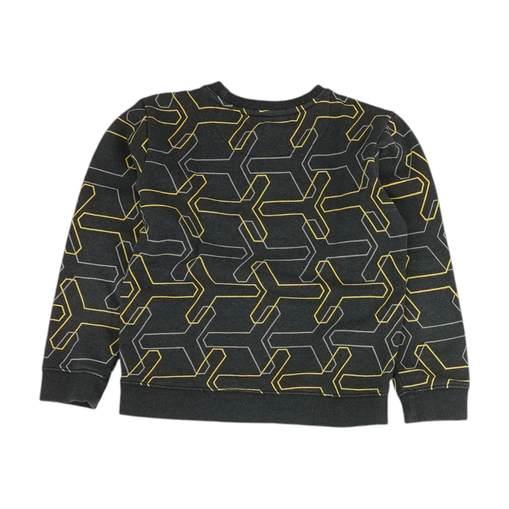 Black Print Sweatshirt Pullover - Image 2