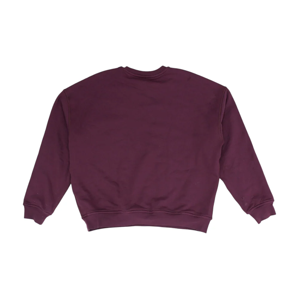 Maroon Solid Sweatshirt Pullover - Image 2
