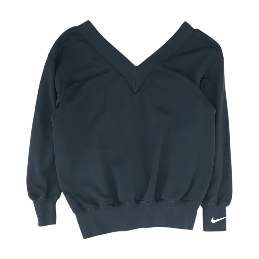 Black Solid Sweatshirt Pullover