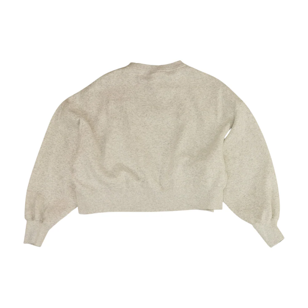 Gray Solid Sweatshirt Pullover - Image 2