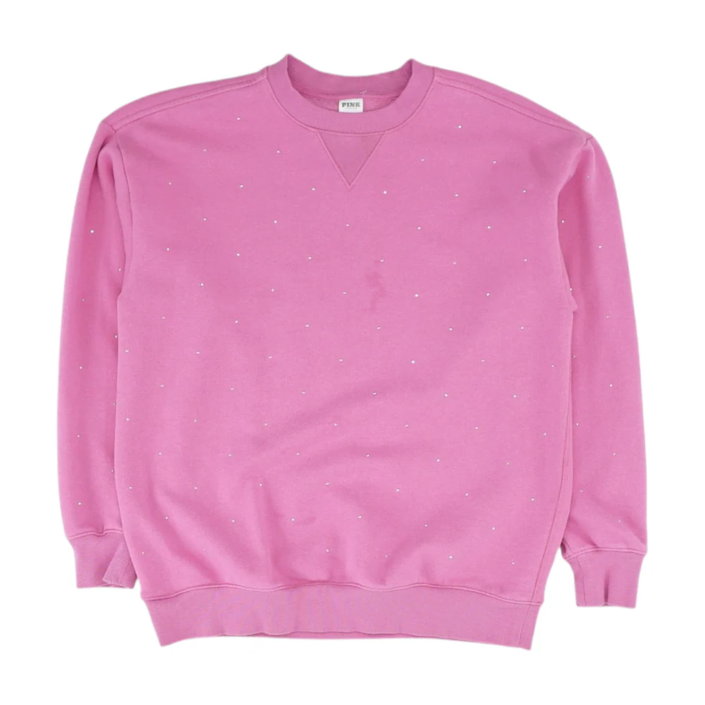 Pink Solid Sweatshirt Pullover