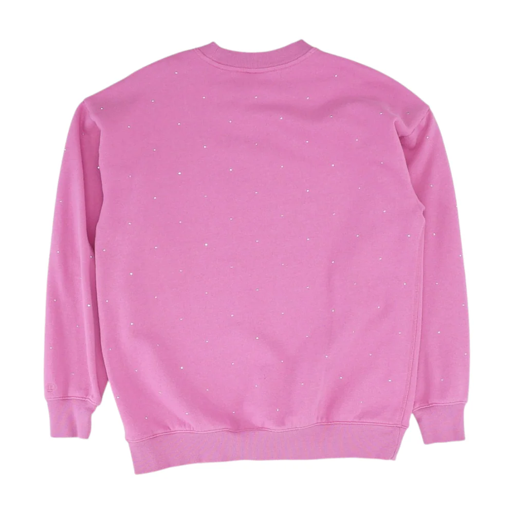 Pink Solid Sweatshirt Pullover - Image 2