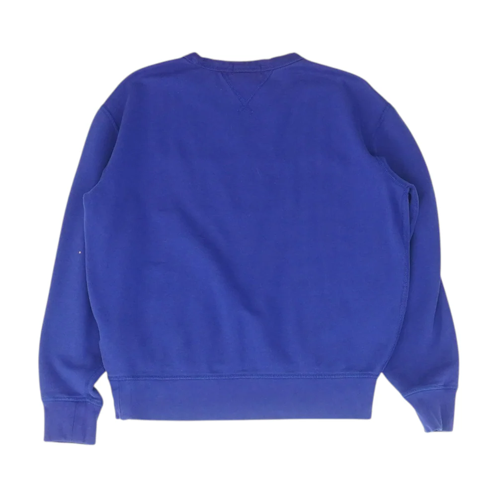 Blue Solid Sweatshirt Pullover - Image 2