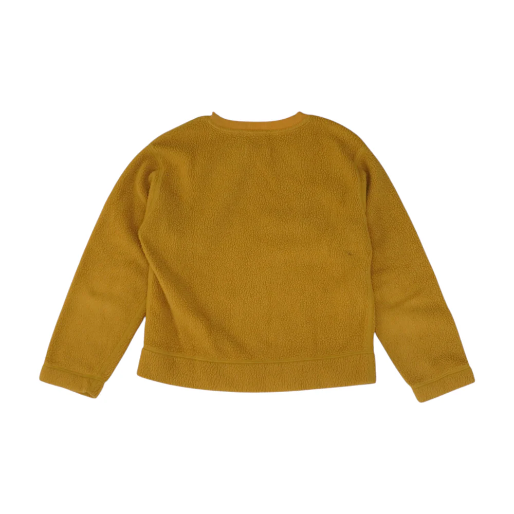 Mustard Solid Sweatshirt Pullover - Image 2