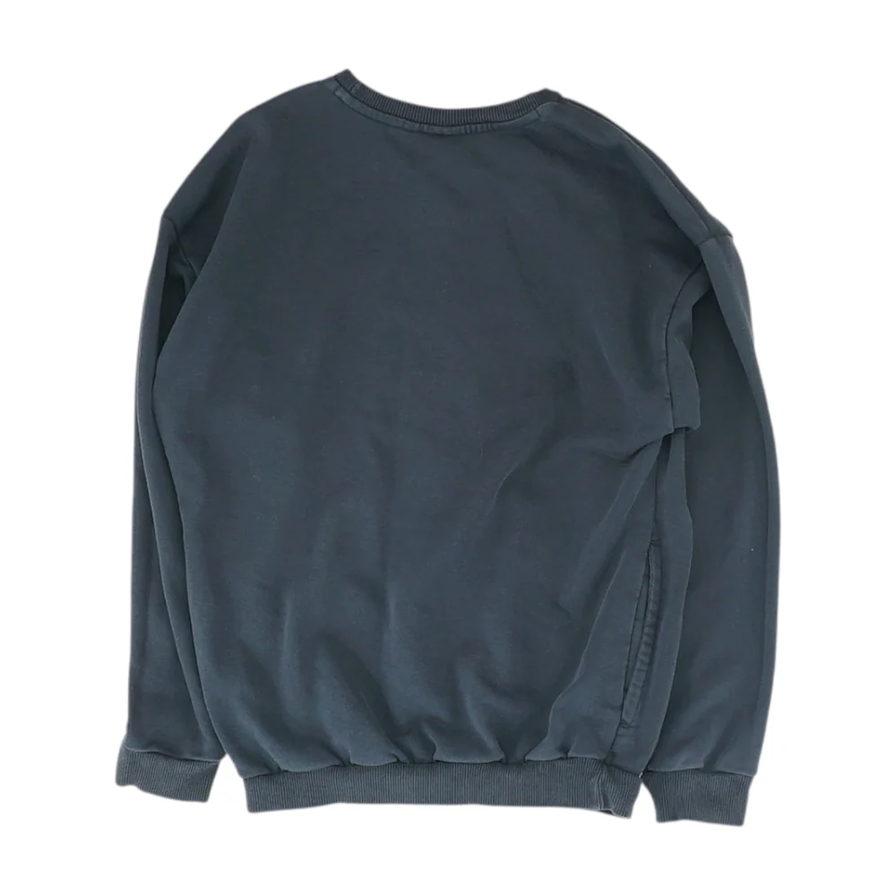 Black Solid Sweatshirt Pullover - Image 2