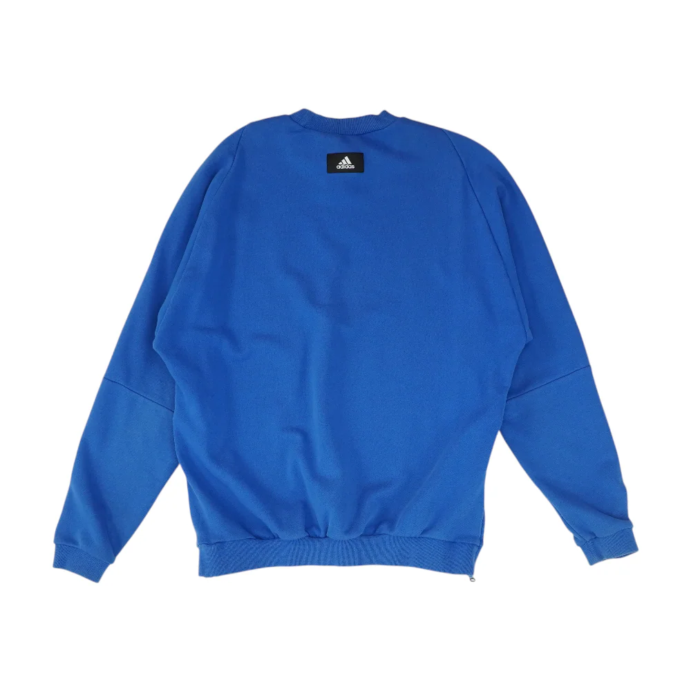 Blue Solid Sweatshirt Pullover - Image 2