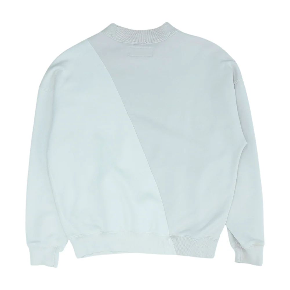 Beige Color Block Sweatshirt Pullover - Image 2
