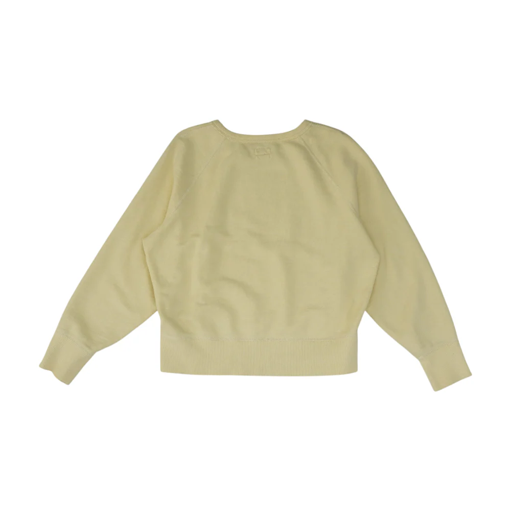 Yellow Solid Sweatshirt Pullover - Image 2