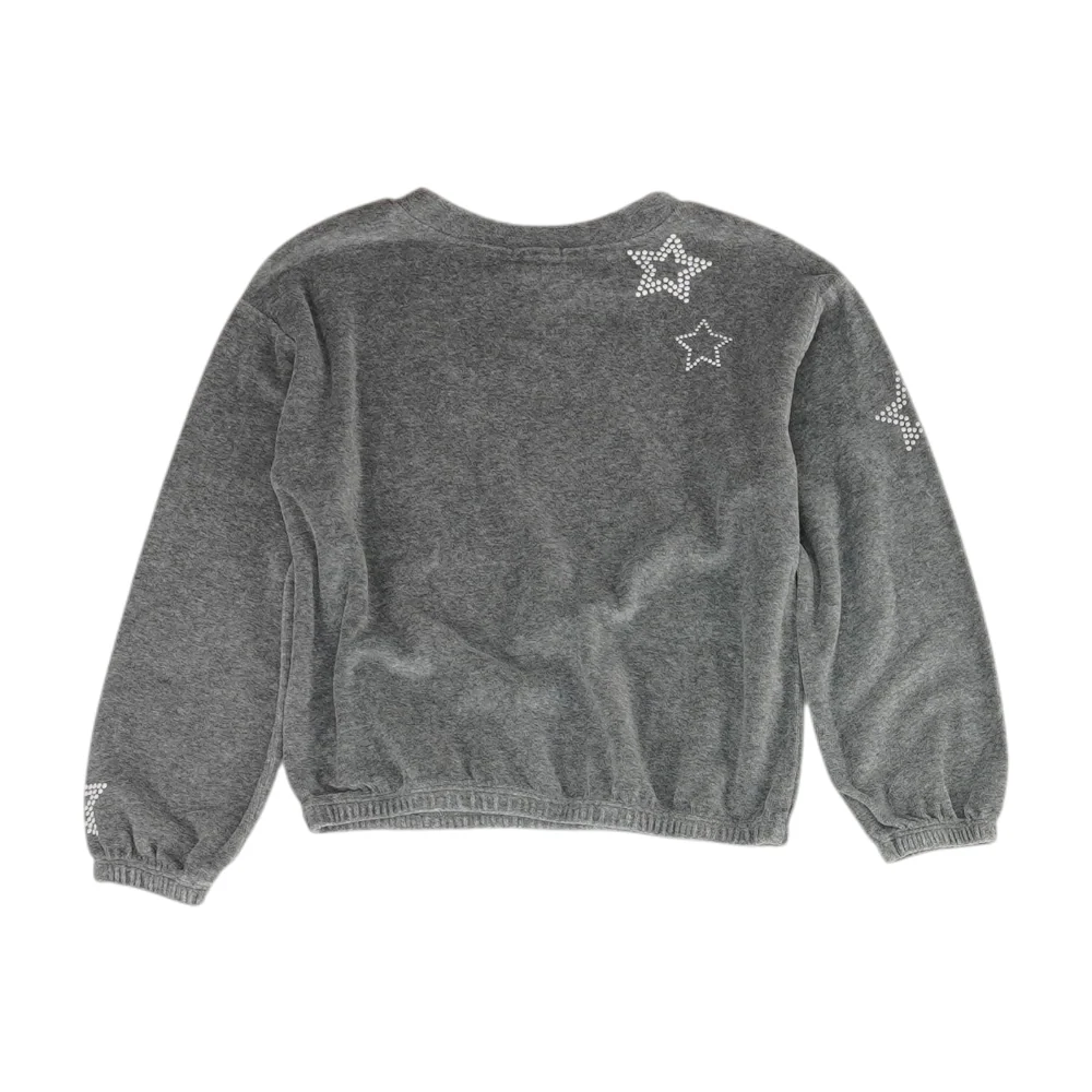 Gray Graphic Sweatshirt Pullover - Image 2