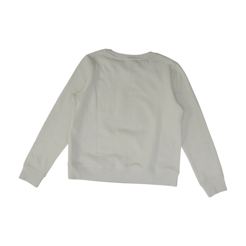 White Solid Sweatshirt Pullover - Image 2