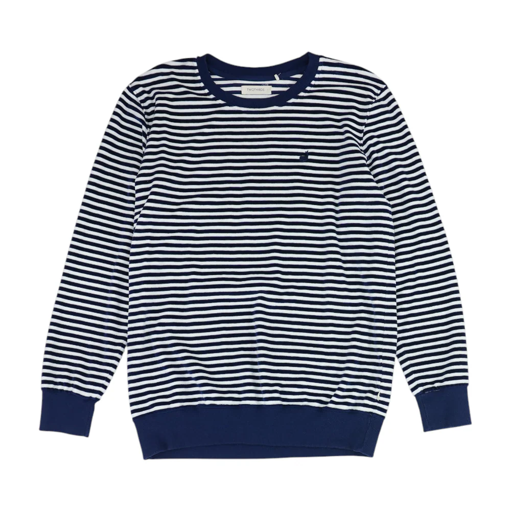 Navy Striped Sweatshirt Pullover