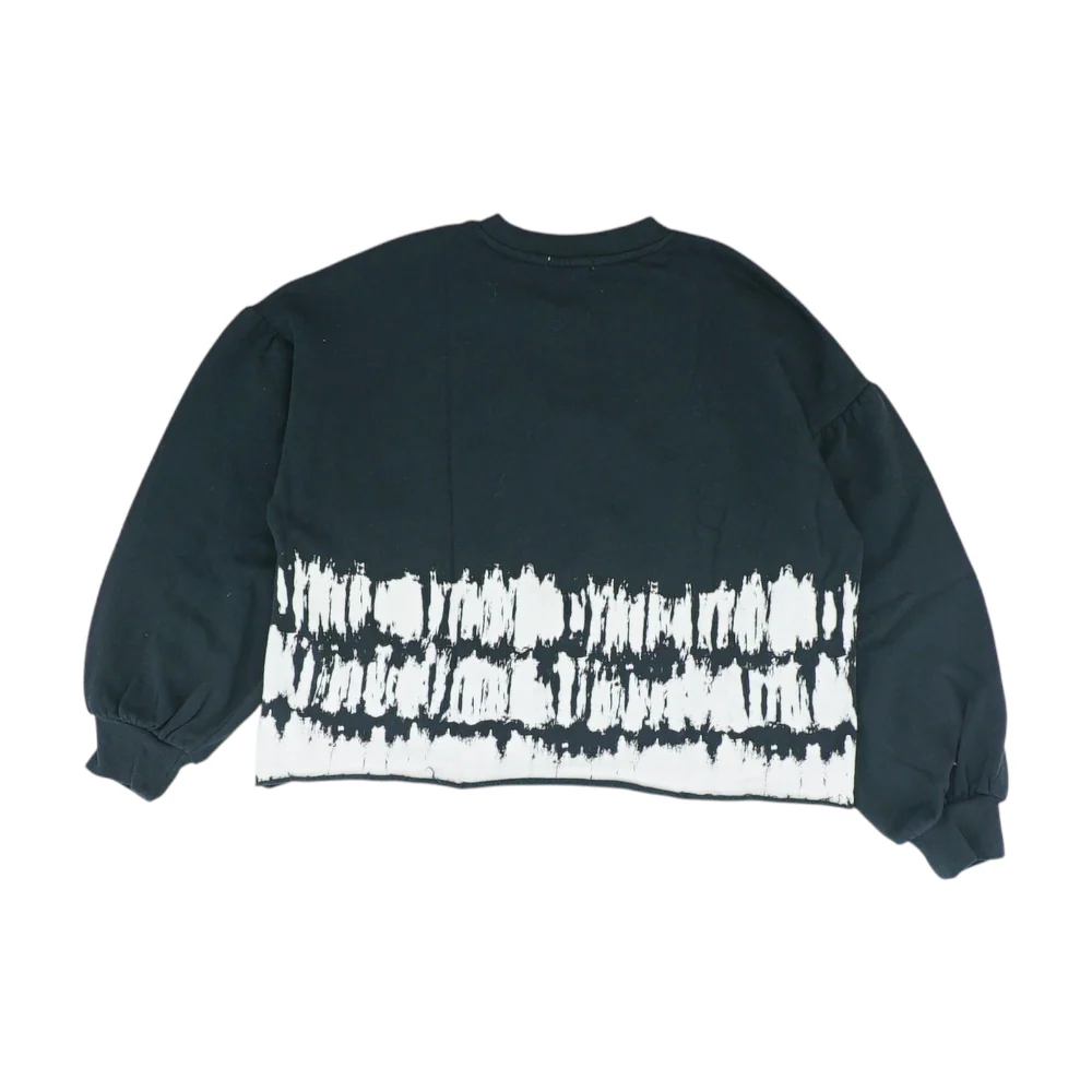 Black Graphic Sweatshirt Pullover - Image 2