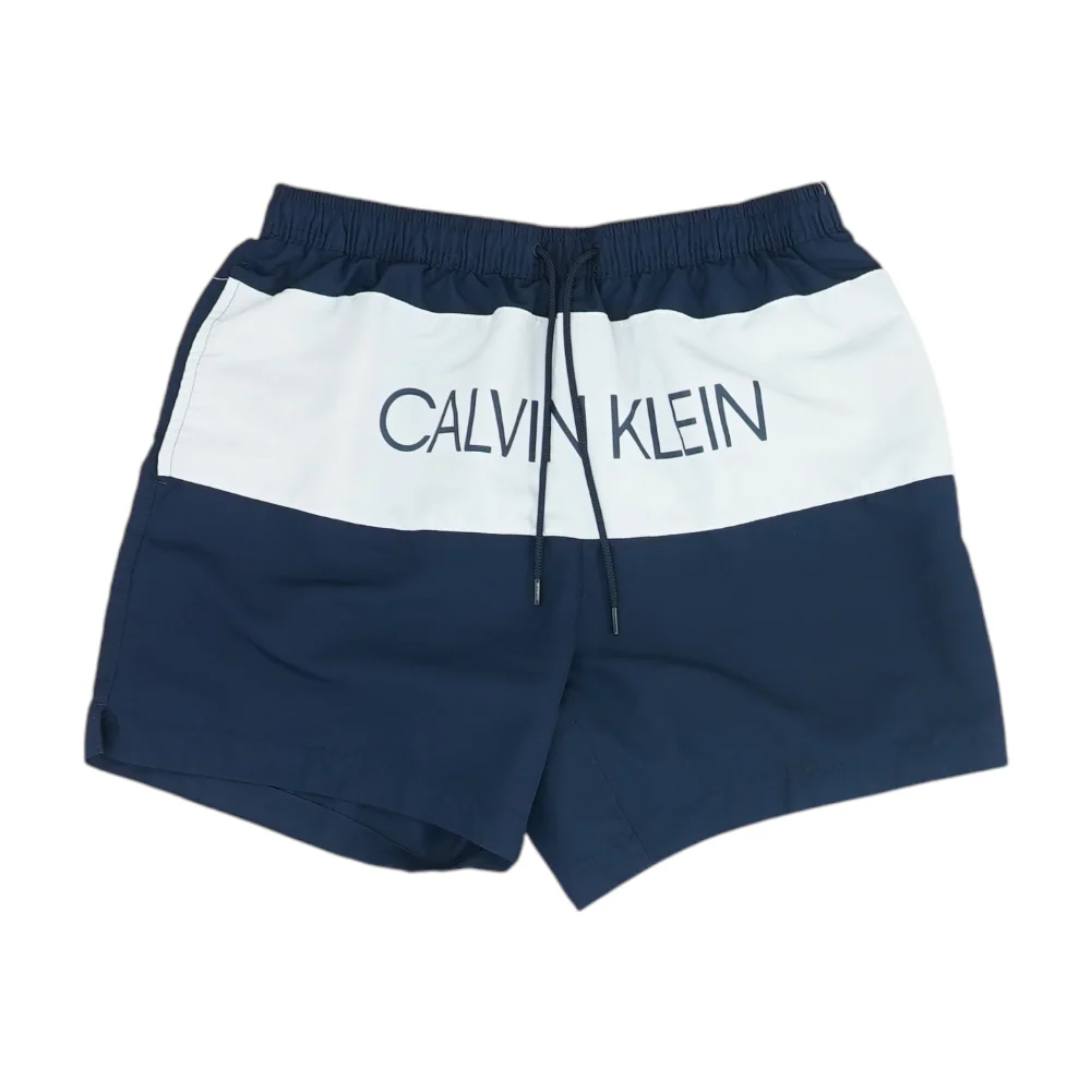 Navy Color Block Swim Bottom