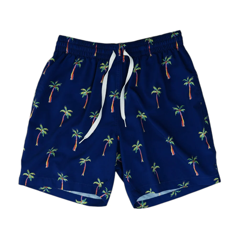 Navy Print Swim Bottom