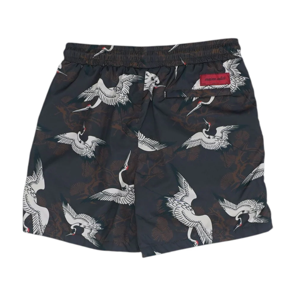 Brown Print Swim Bottom - Image 2