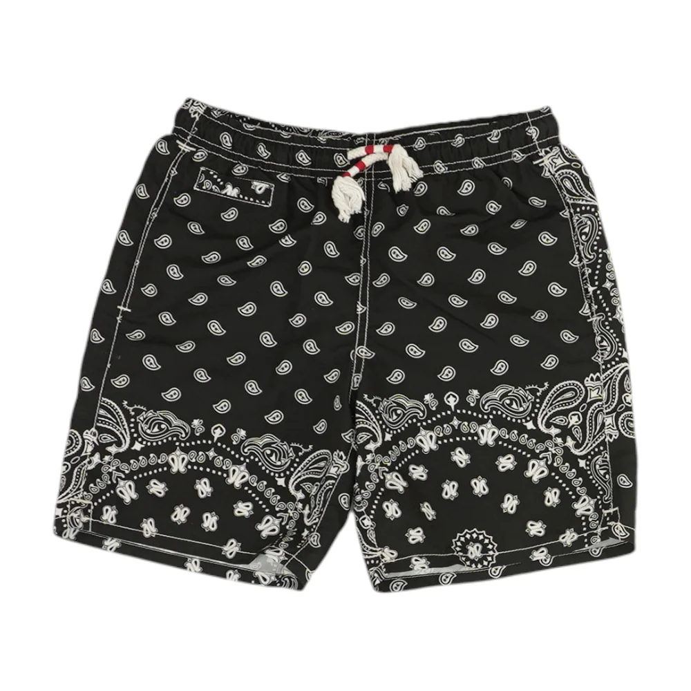 Black Paisley Swim Bottom