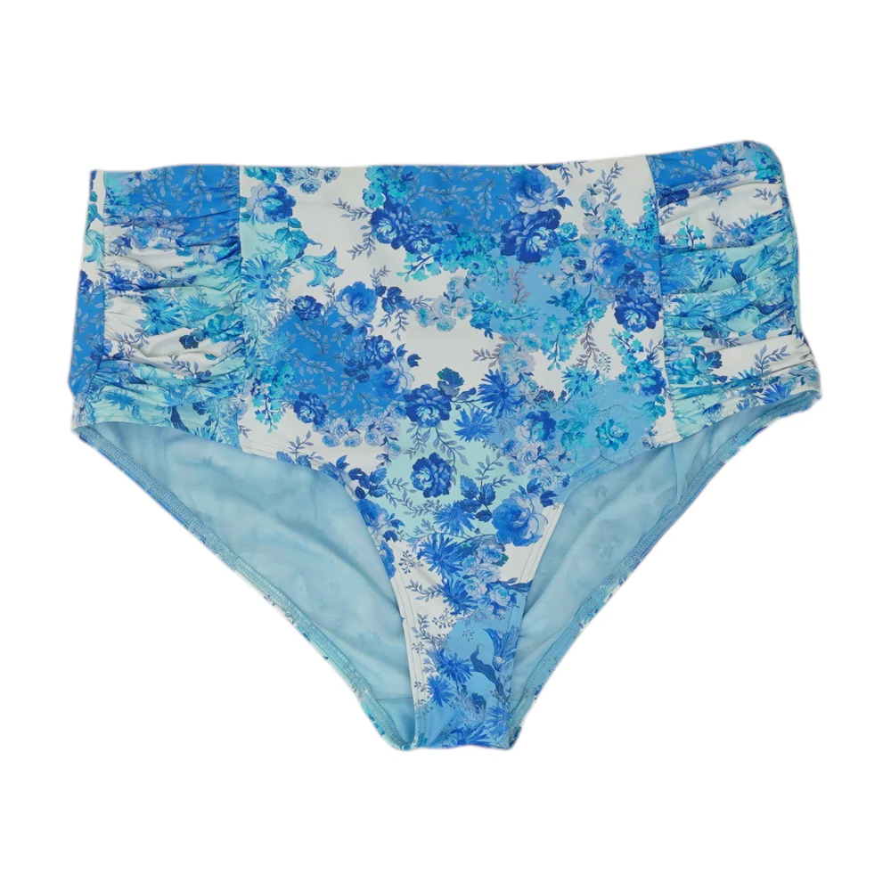 Blue Floral Swim Bottom