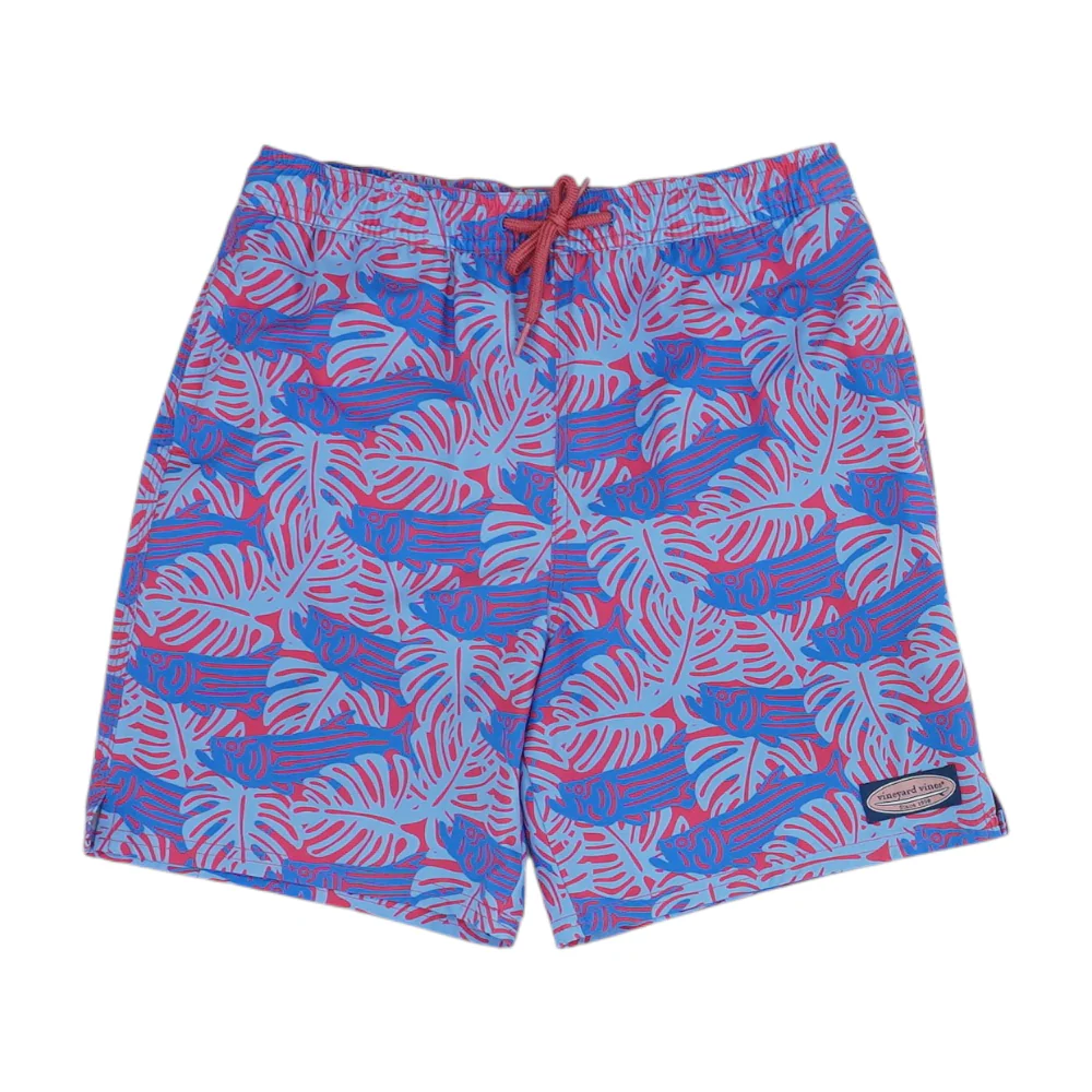 Blue Graphic Swim Bottom