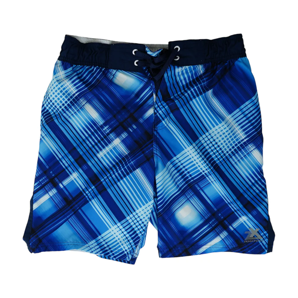 Blue Abstract Swim Bottom