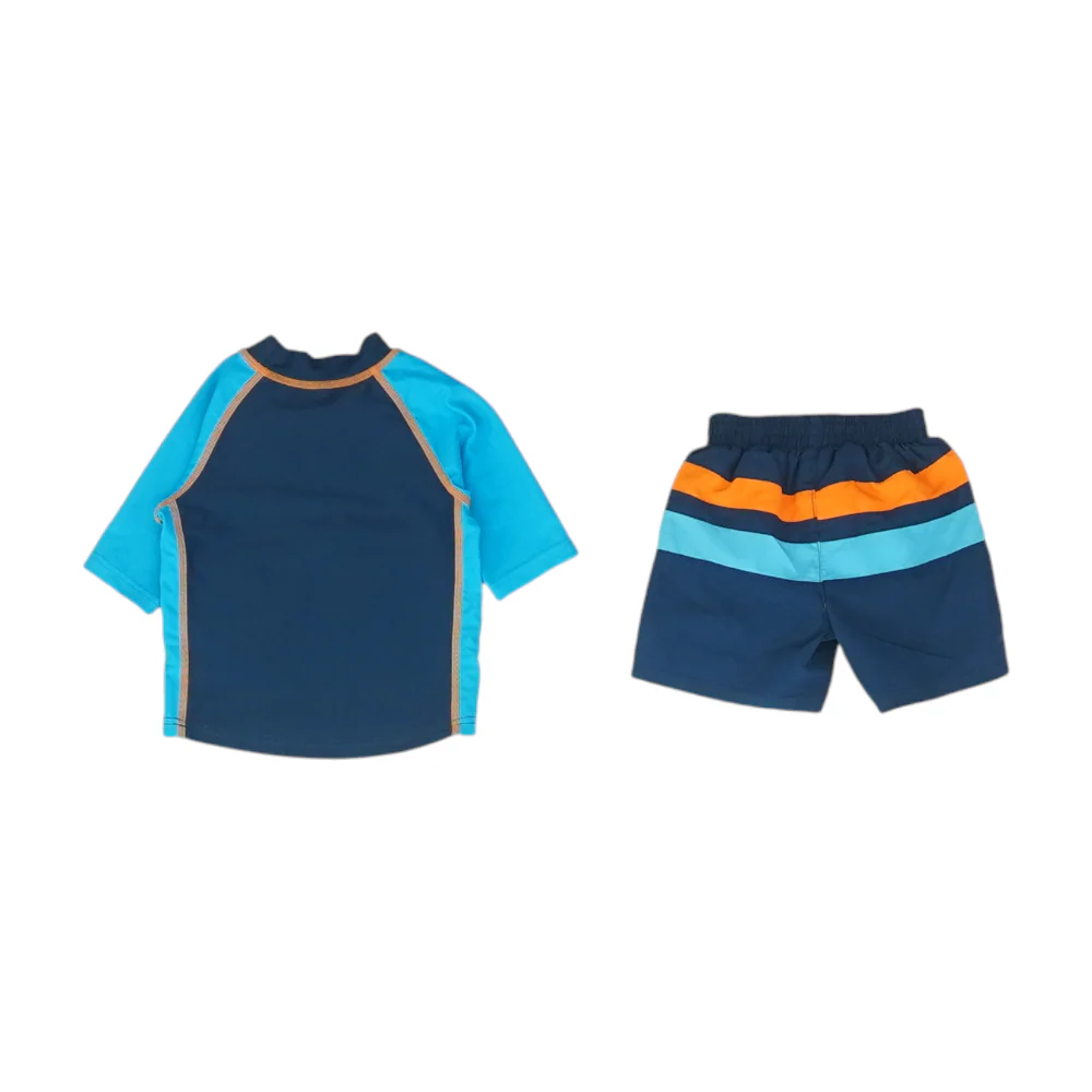 Blue Color Block Swim Set - Image 2