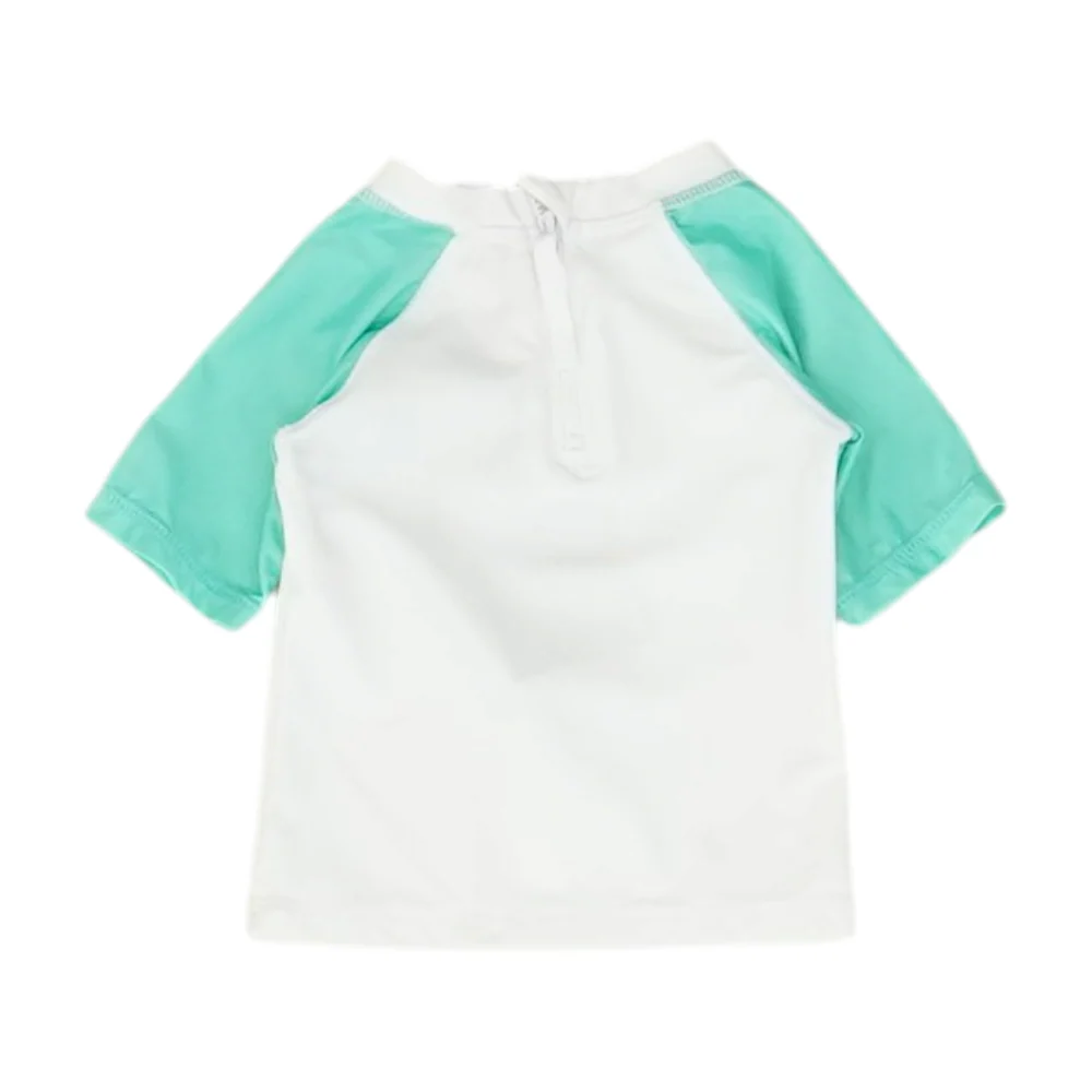 White Color Block Swim Top - Image 2