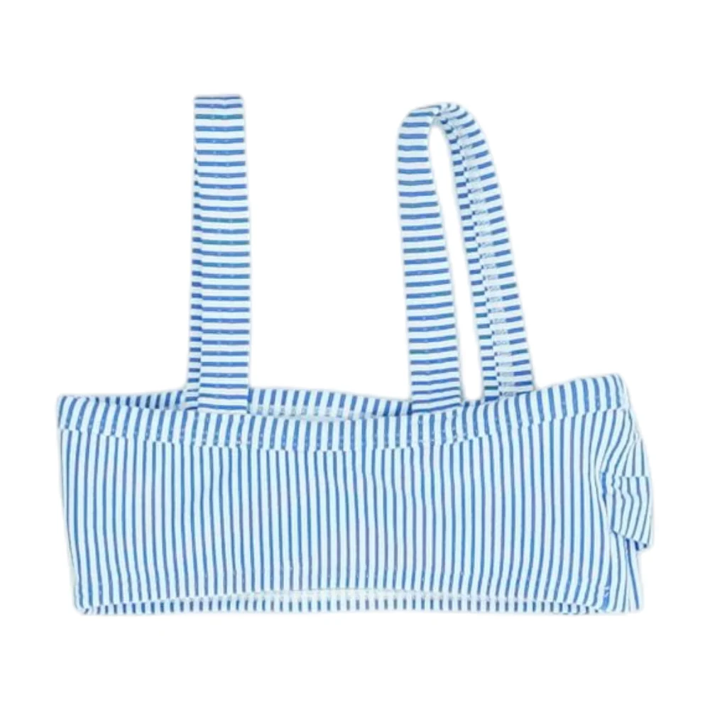 Blue Striped Swim Top - Image 2