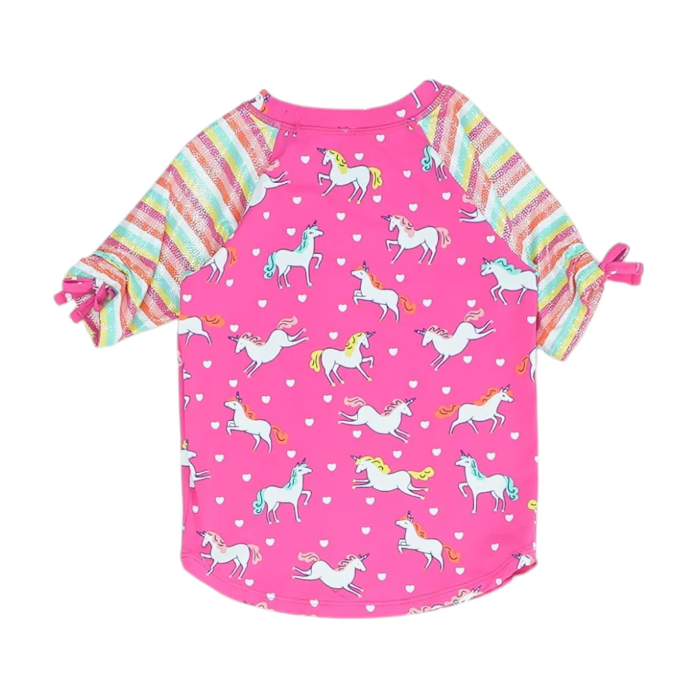 Pink Graphic Swim Top - Image 2