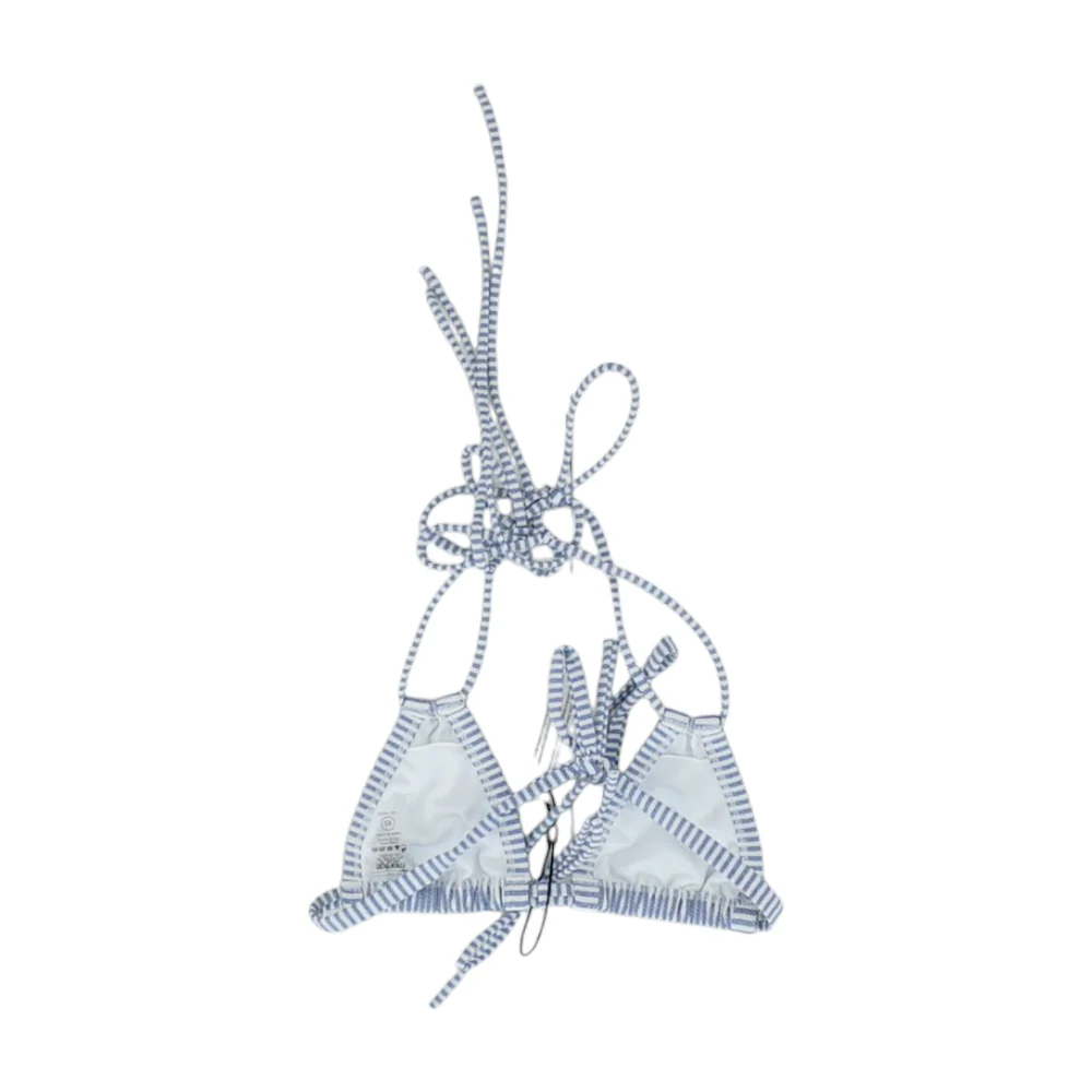 Blue Striped Swim Top - Image 2