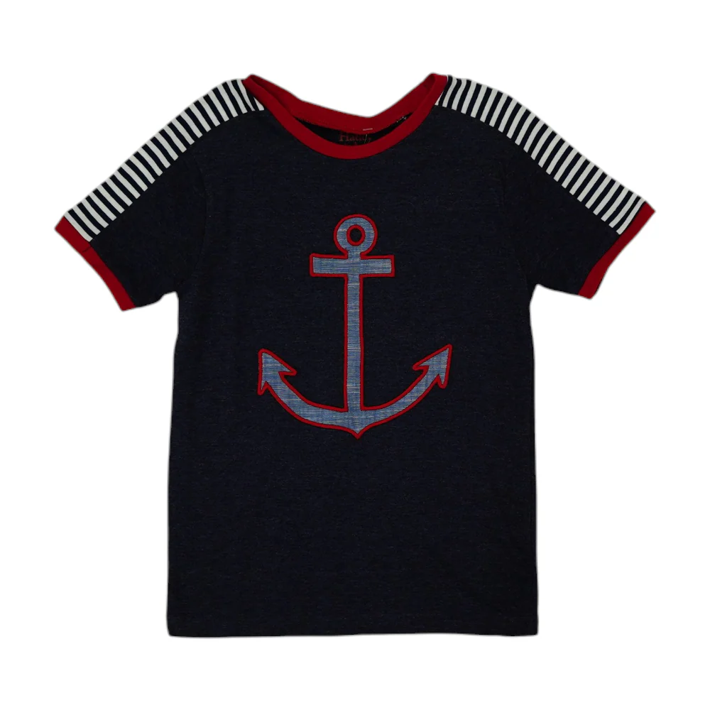 Navy Color Block T-Shirt