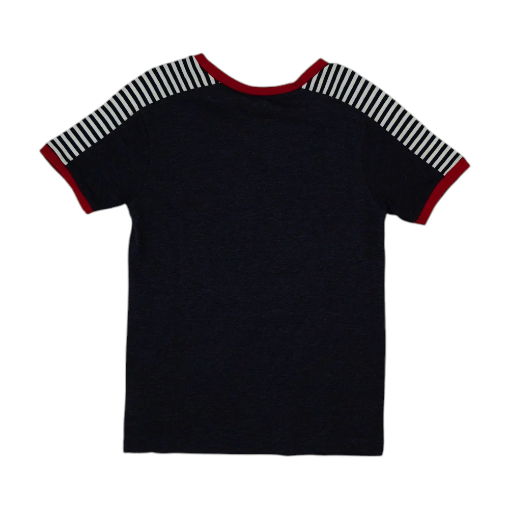 Navy Color Block T-Shirt - Image 2
