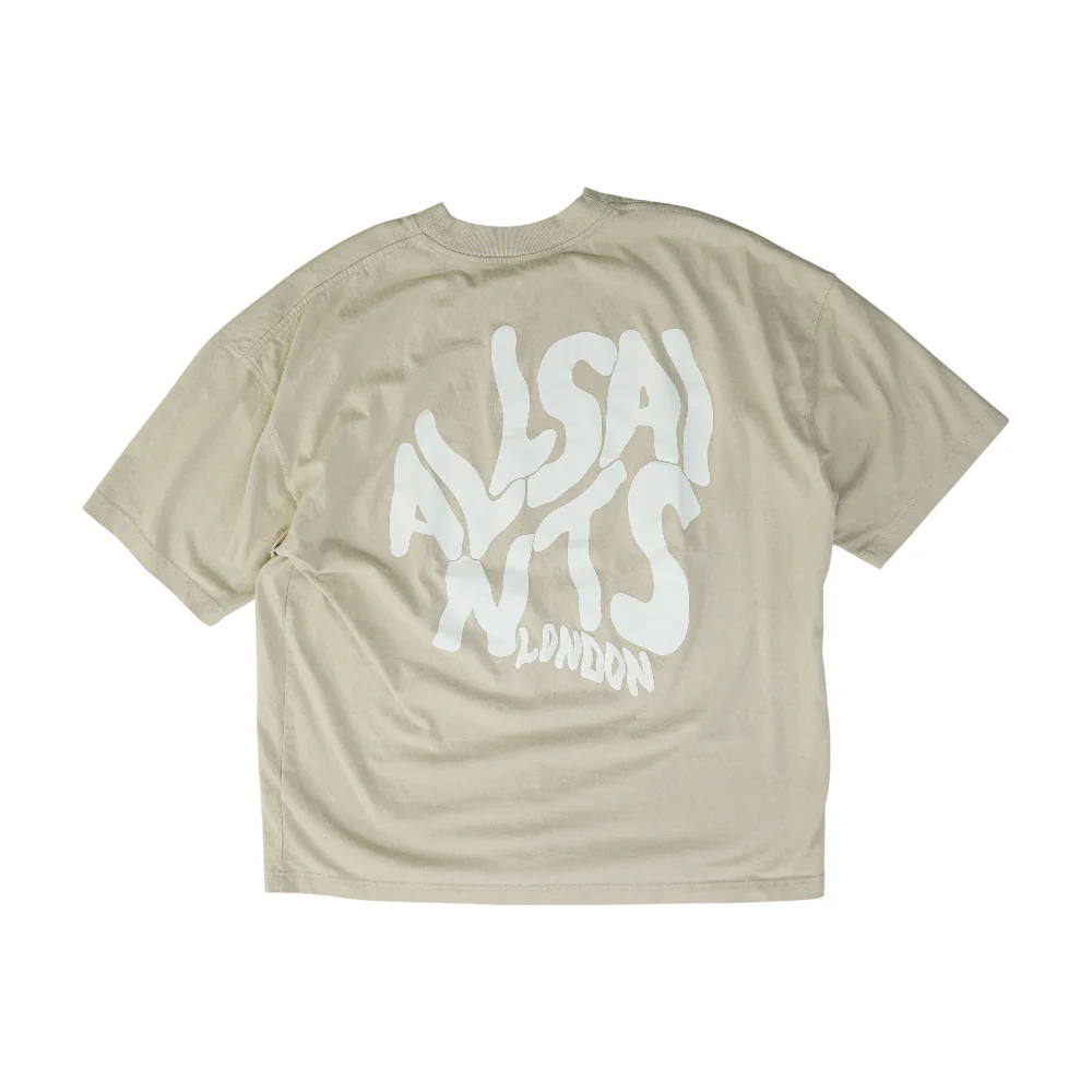 Beige Solid T-Shirt - Image 2