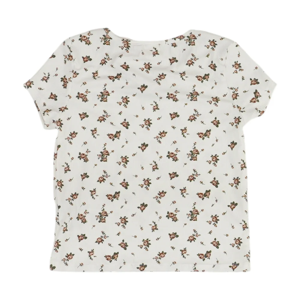 Ivory Floral T-Shirt - Image 2