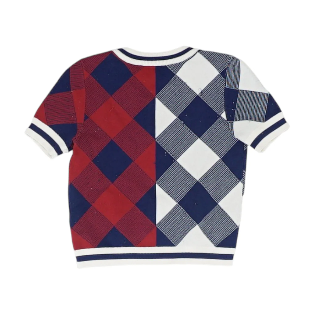 Navy Check T-Shirt - Image 2