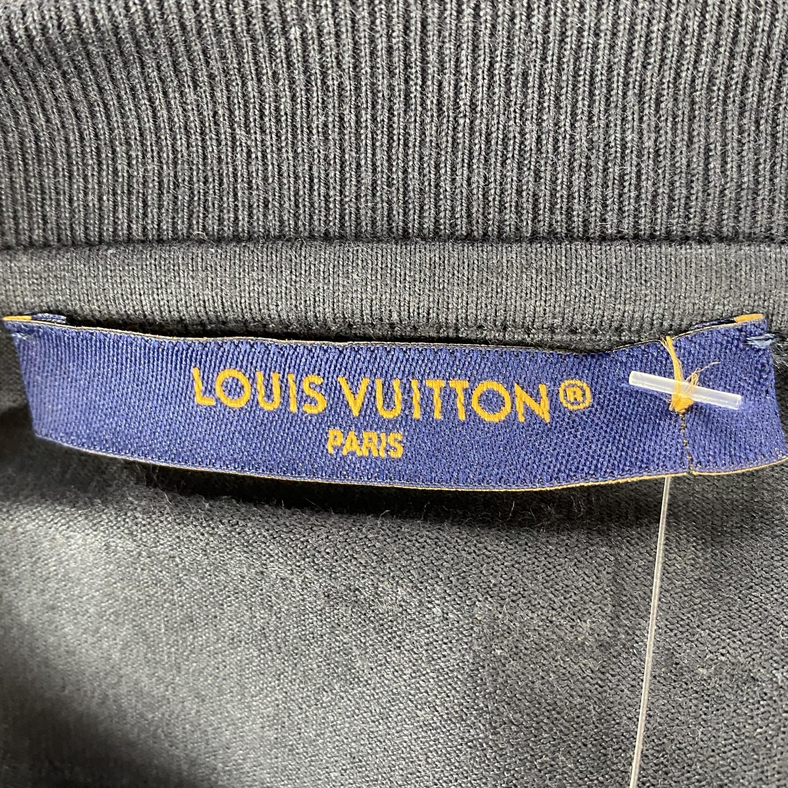 Black Embossed 'LV' Inside-Out Tee - Image 4