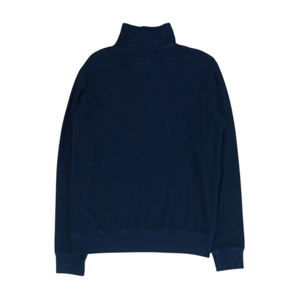 Navy 1/4 Zip Button Down - Image 2