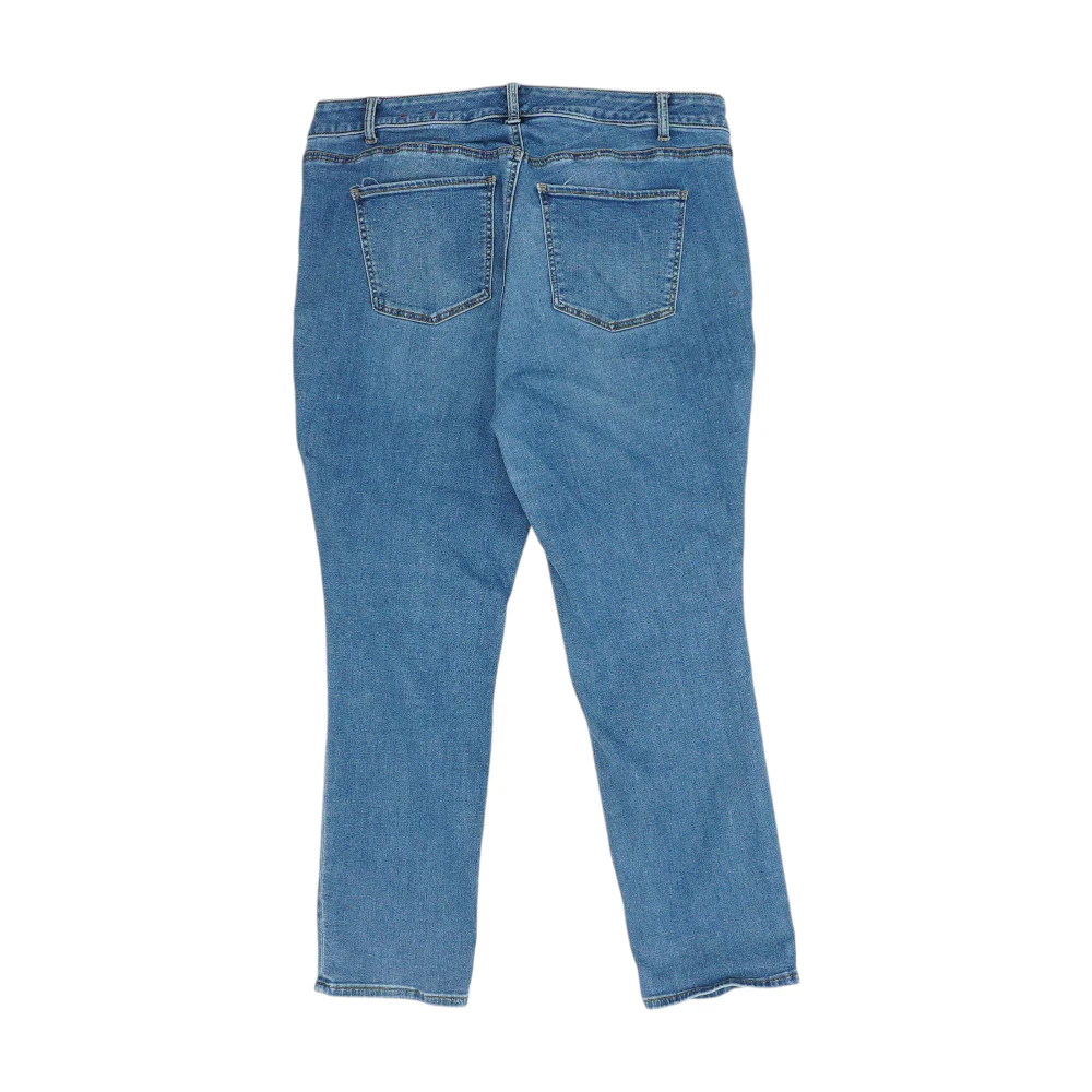 Blue Petite Straight Jeans - Image 2