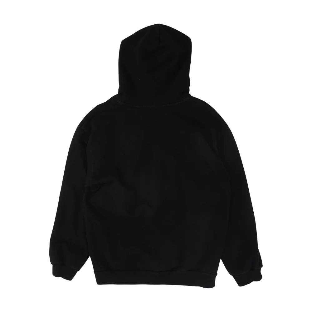 Black Solid Hoodie Pullover - Image 2