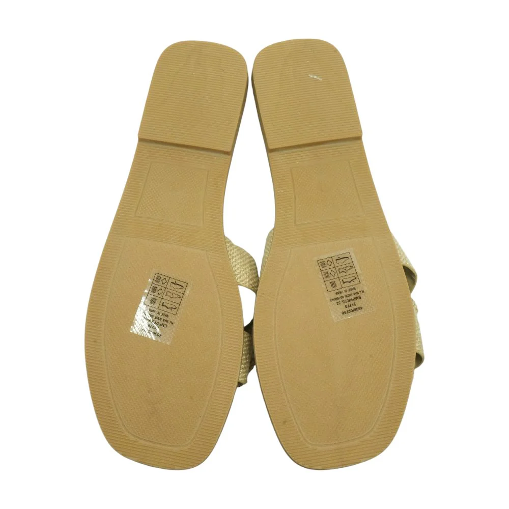 Tan Flat Sandals - Image 3